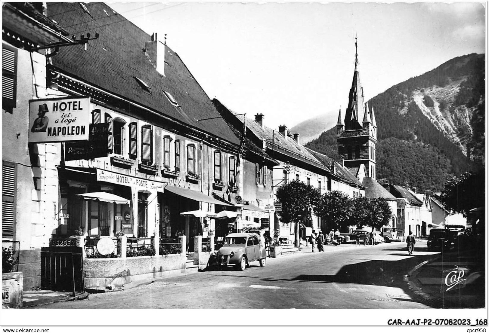 CAR-AAJP2-38-0173 - CORPS - La Grande Rue - Hôtel De La Poste, Ici A Logé Napoléon - Corps