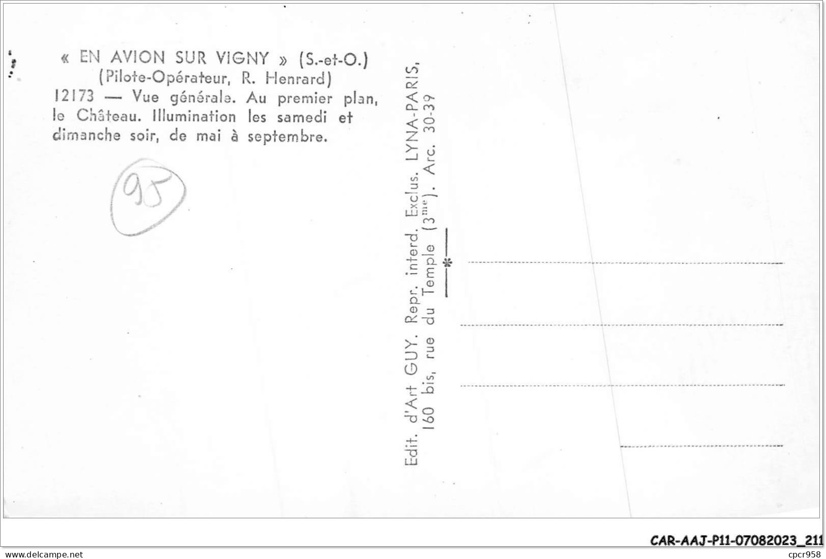 CAR-AAJP11-95-1100 - VIGNY - Vue Générale Au Premier Plan - Le Château  - Vigny
