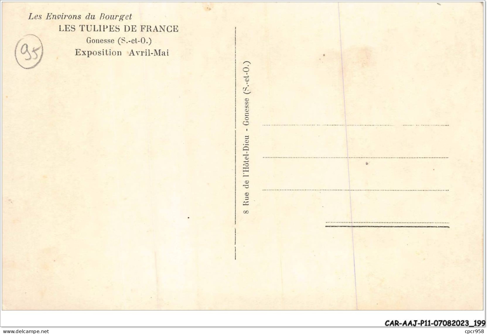 CAR-AAJP11-95-1094 - GONESSE - Les Tulipes De France - Exposition Avril-Mai - Autres & Non Classés