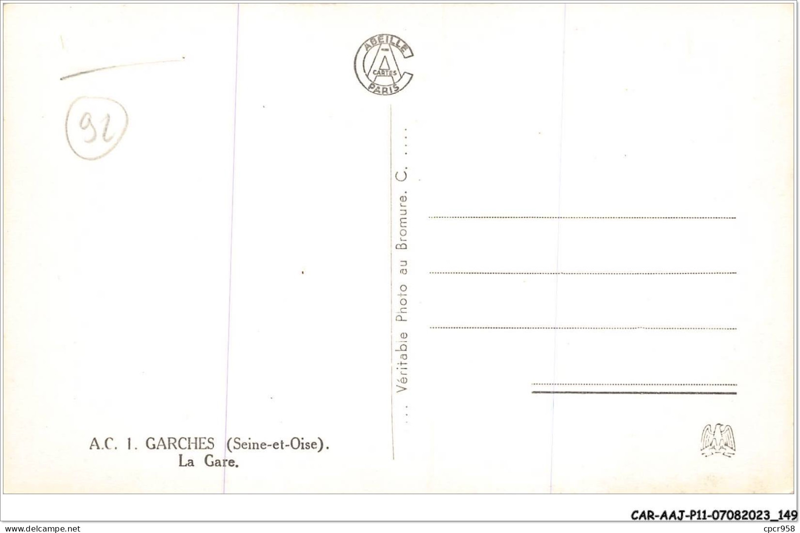 CAR-AAJP11-92-1069 - GARCHES - La Gare - Garches