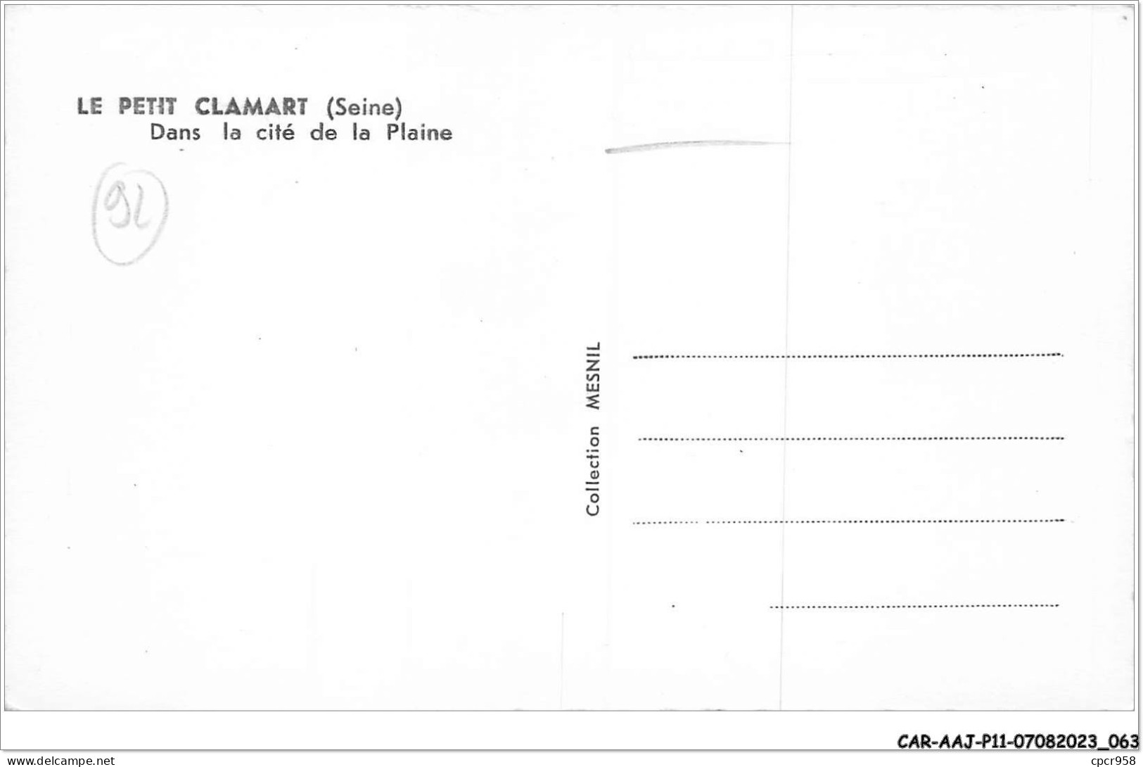 CAR-AAJP11-92-1026 - LE PETIT CLAMART - Dans La Cité De La Plaine - Clamart