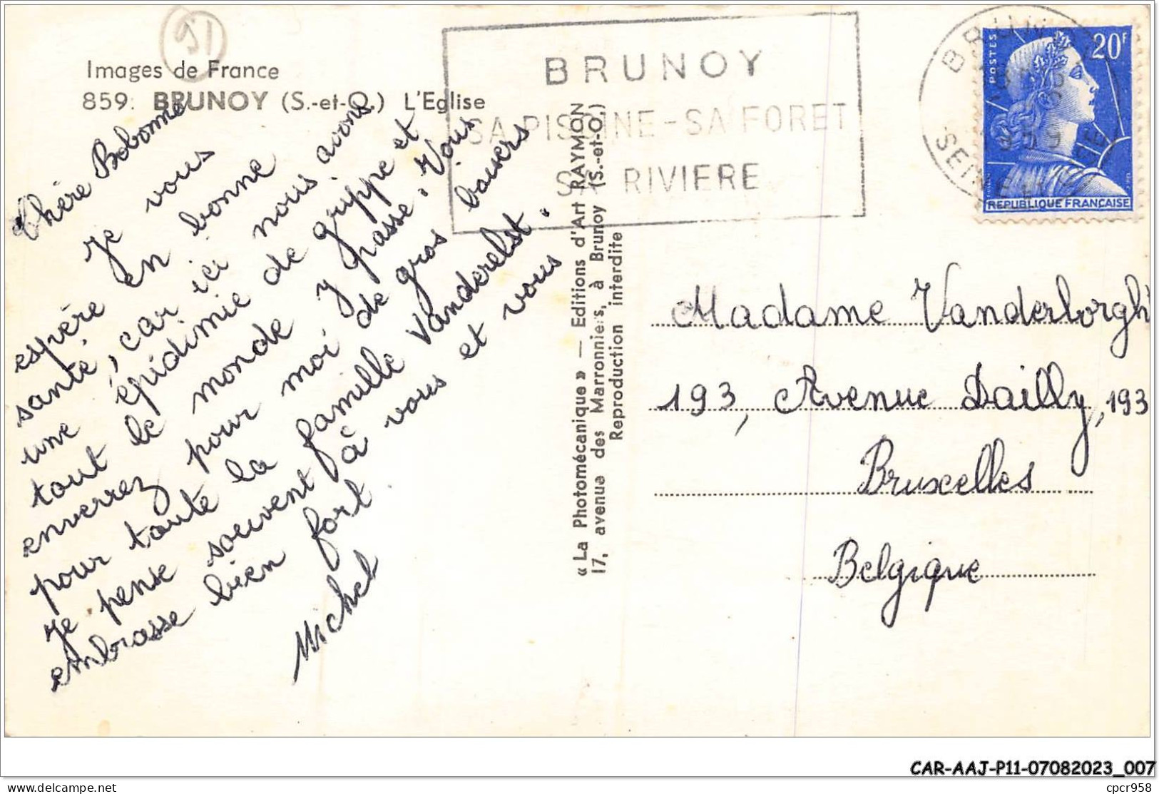 CAR-AAJP11-91-0998 - BRUNOY - L'église - Brunoy