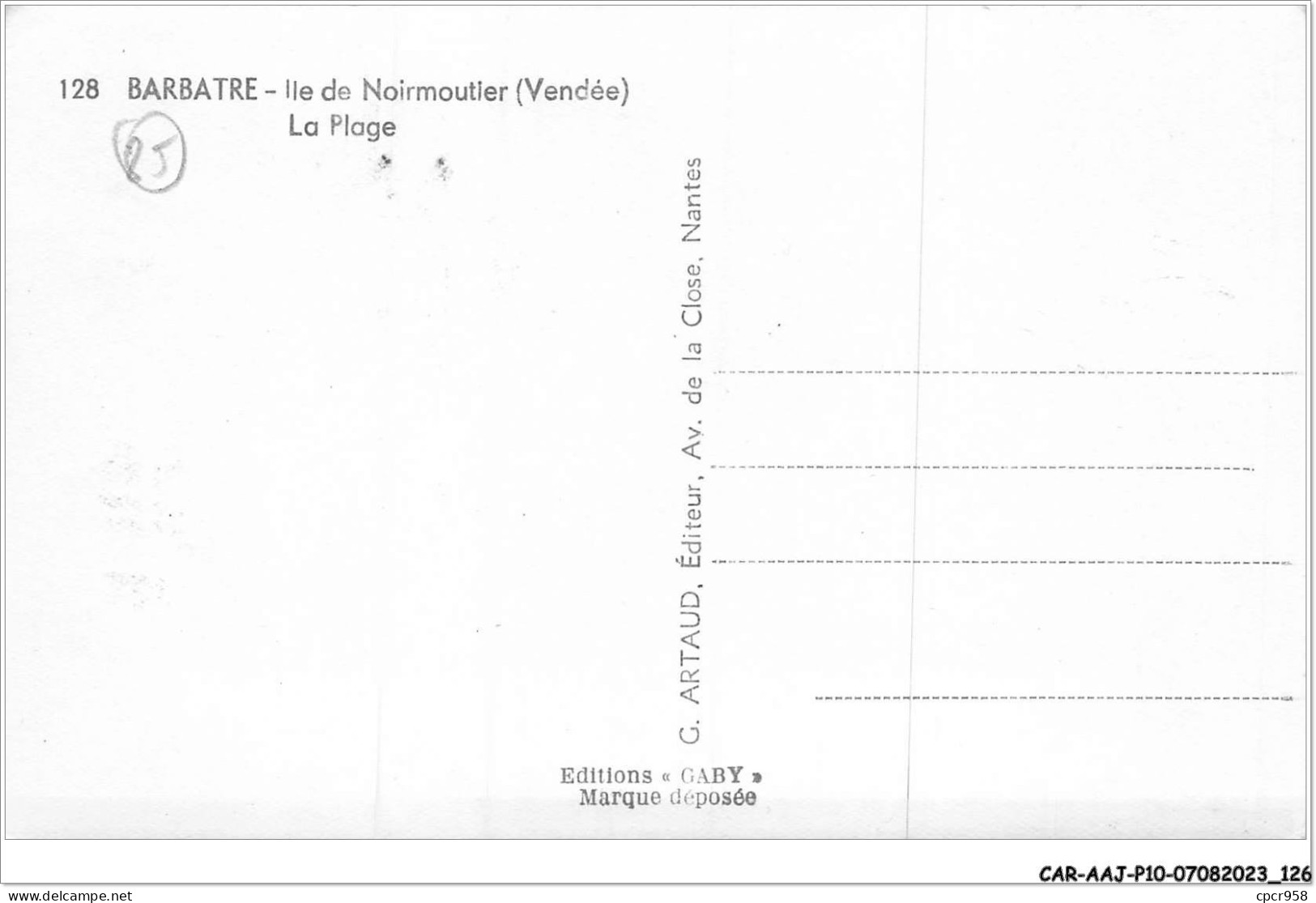CAR-AAJP10-85-0942 - BARBATRE - Ile De Noirmoutier - La Plage - Ile De Noirmoutier