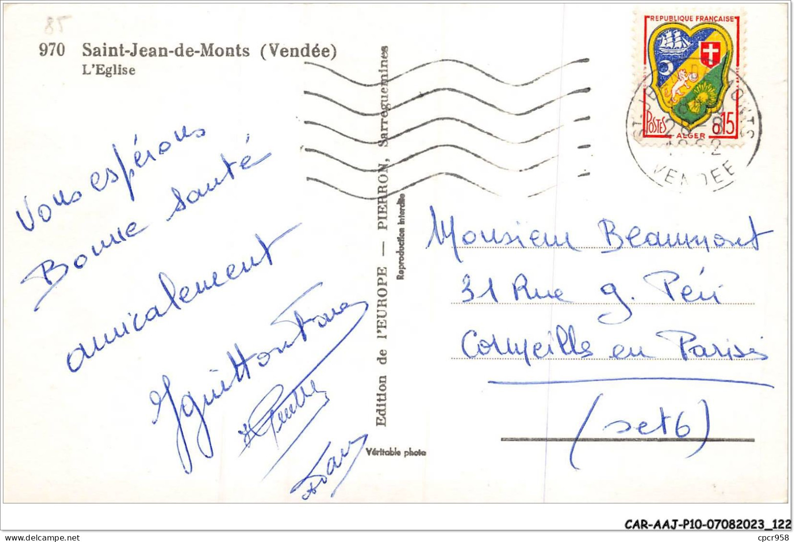 CAR-AAJP10-85-0940 - SAINT-JEAN-DE-MONTS - L'église - Saint Jean De Monts