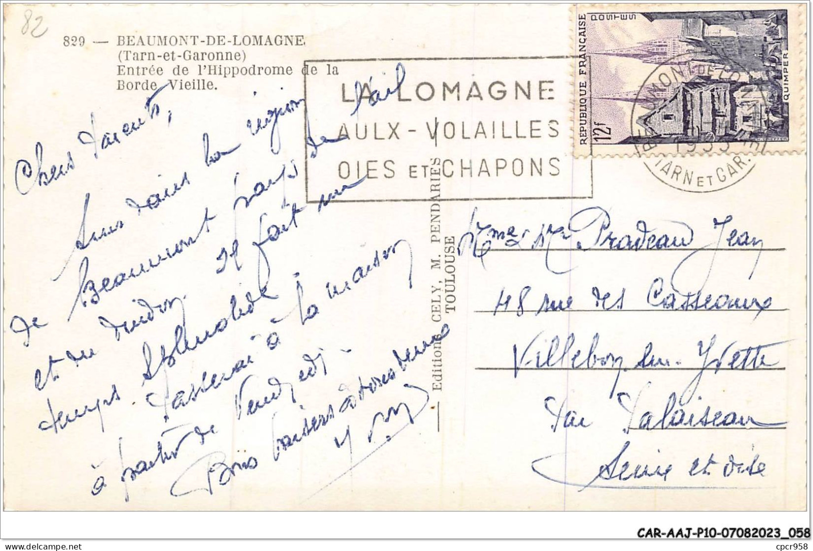 CAR-AAJP10-82-0908 - BEAUMONT-DE-LOMAGNE - Entrée De L'Hippodrome De La Borde Vieille - Beaumont De Lomagne