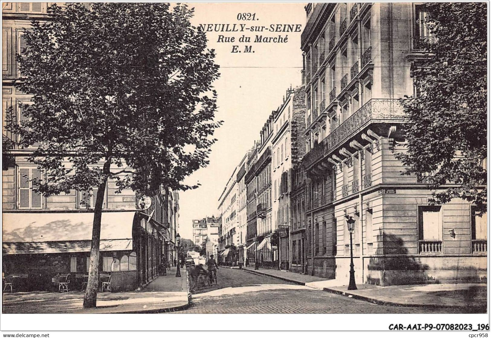 CAR-AAIP9-92-0859 - NEUILLY SUR SEINE - Rue Du Marché  - Neuilly Sur Seine
