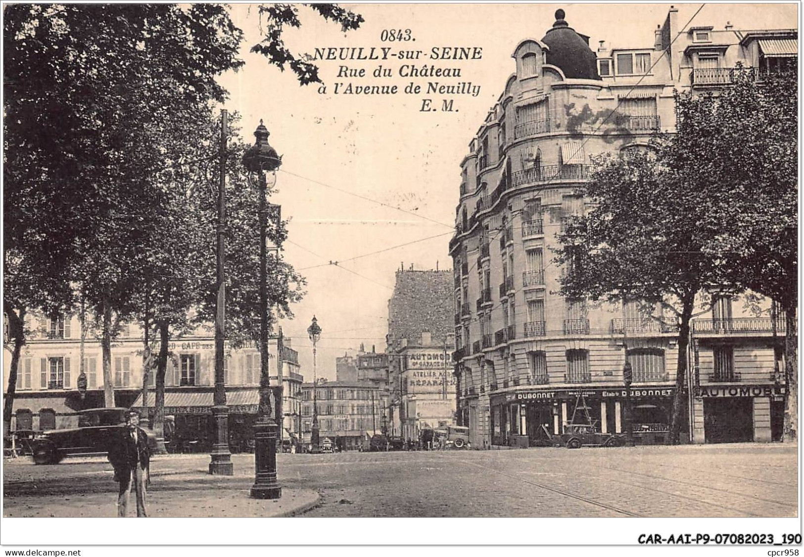 CAR-AAIP9-92-0856 - NEUILLY SUR SEINE - Rue Du Chateau A L'Avenue De Neuilly - Neuilly Sur Seine