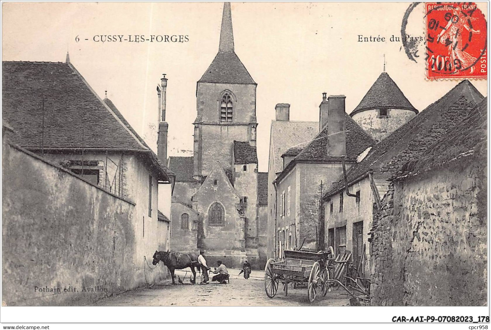 CAR-AAIP9-89-0850 - CUSSY LES FORGES - Entrée Du Pays  - Other & Unclassified