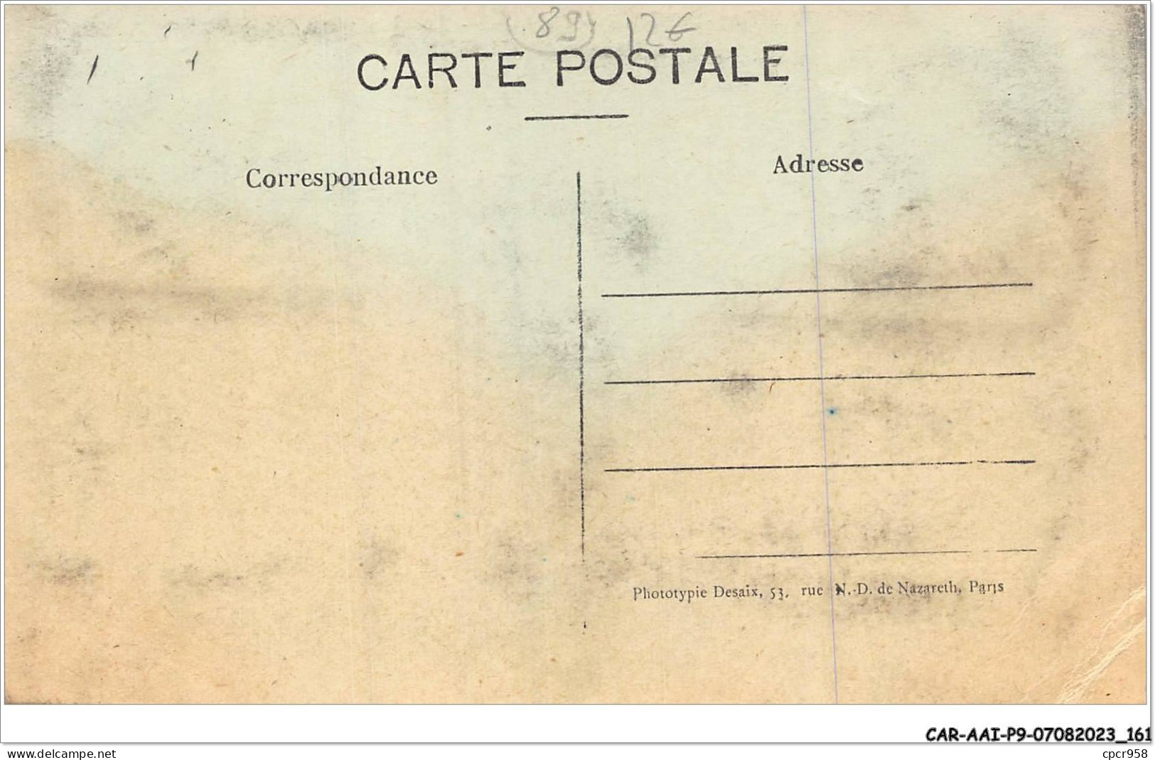 CAR-AAIP9-89-0841 - DRACY SUR OUANNE - La Mairie - Rue Quadrinette - Sonstige & Ohne Zuordnung