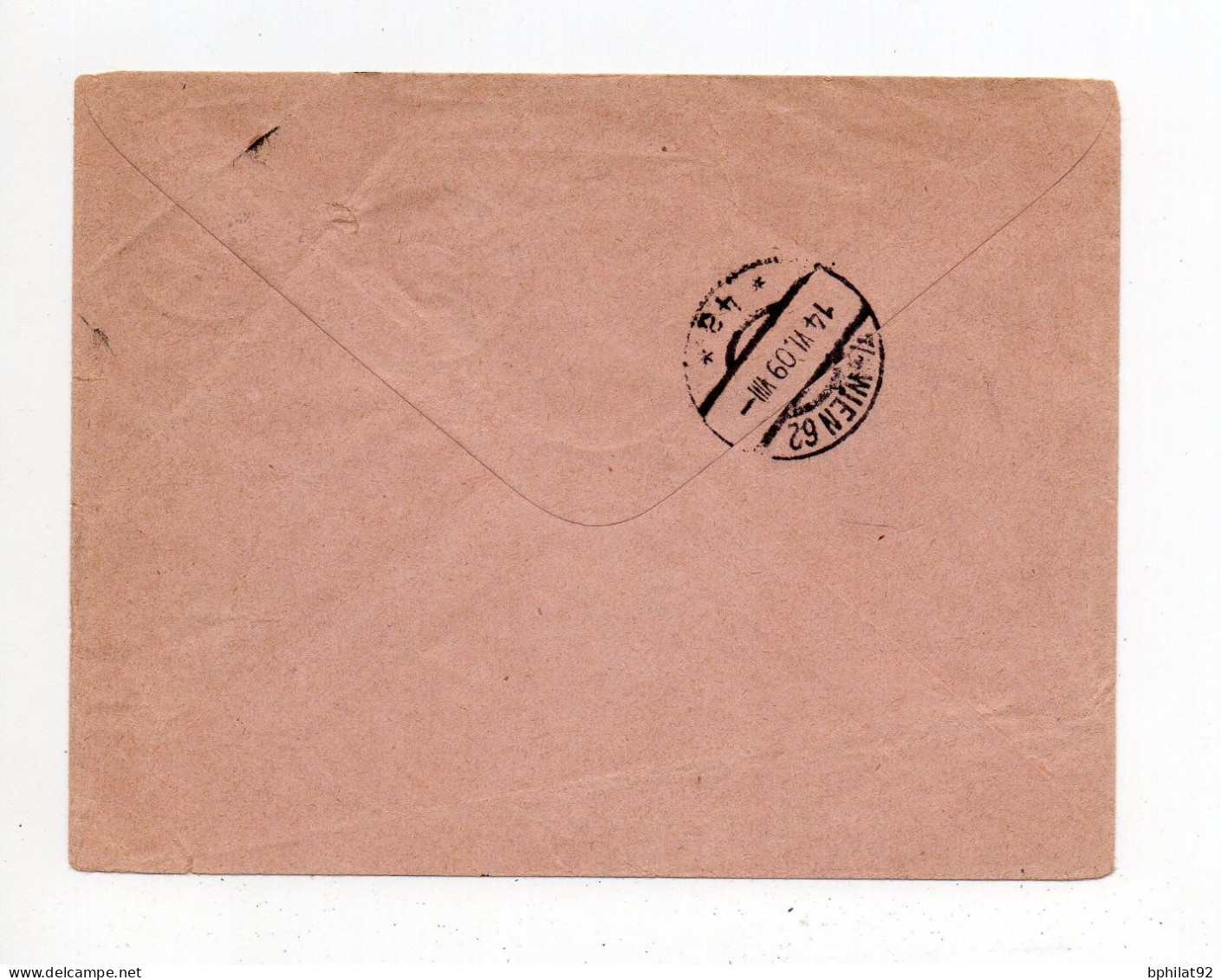 !!! GABON, ENTIER POSTAL 25C GROUPE OBLITERE LIBREVILLE 1909 POUR L'AUTRICHE - Briefe U. Dokumente