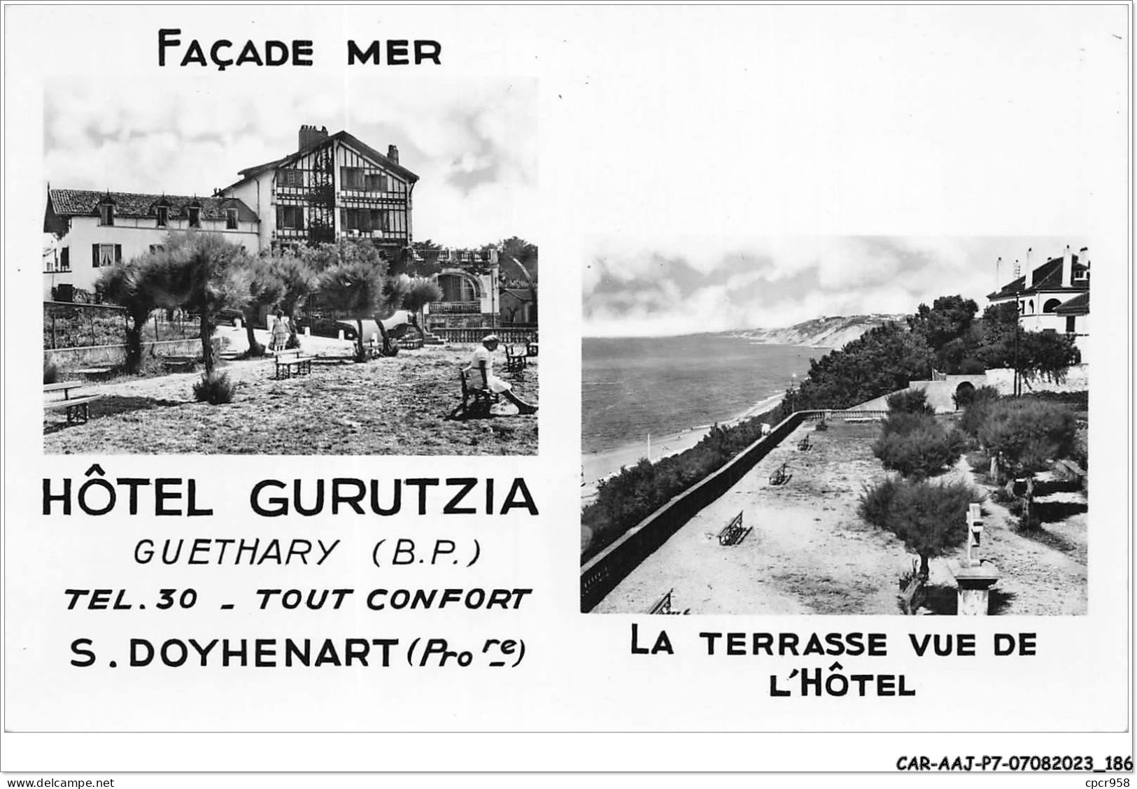 CAR-AAJP7-65-0664 - GUETHARY - Hôtel Gurutzia - La Terrasse Vue De L'hôtel Gurutzia - Sonstige & Ohne Zuordnung