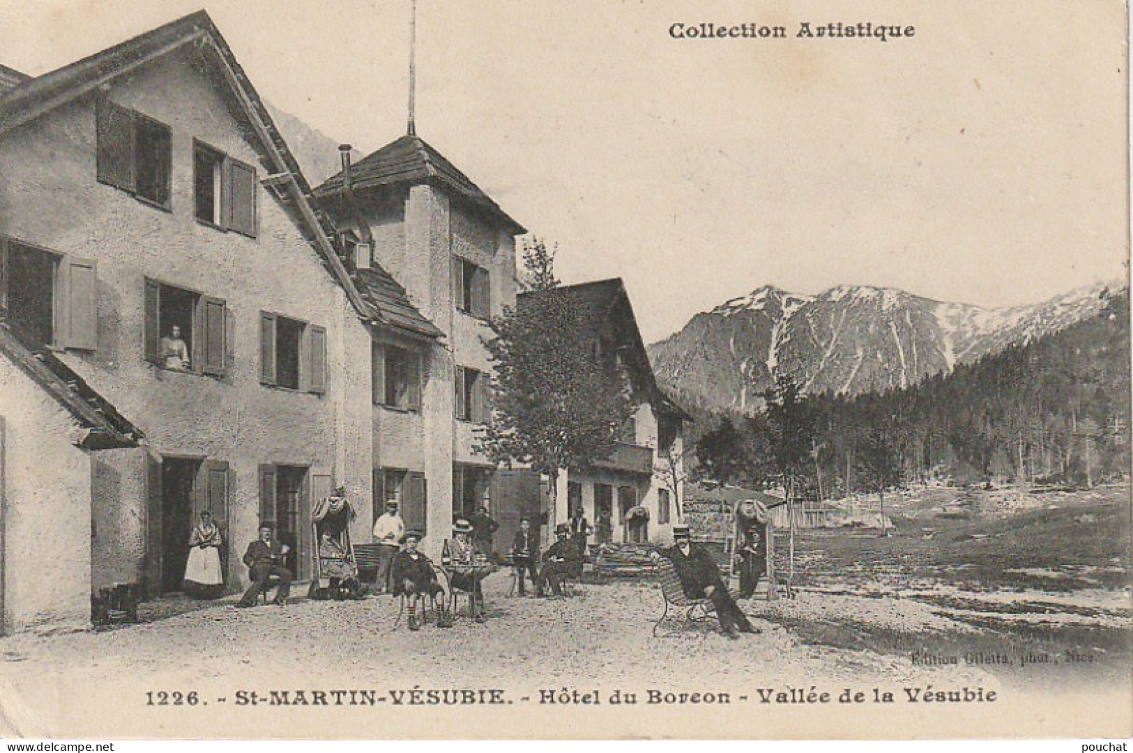 WA 12-(06) SAINT MARTIN VESUBIE - HOTEL DU BOREON - VALLEE DE VESUBIE - ANIMATION - 2 SCANS - Saint-Martin-Vésubie