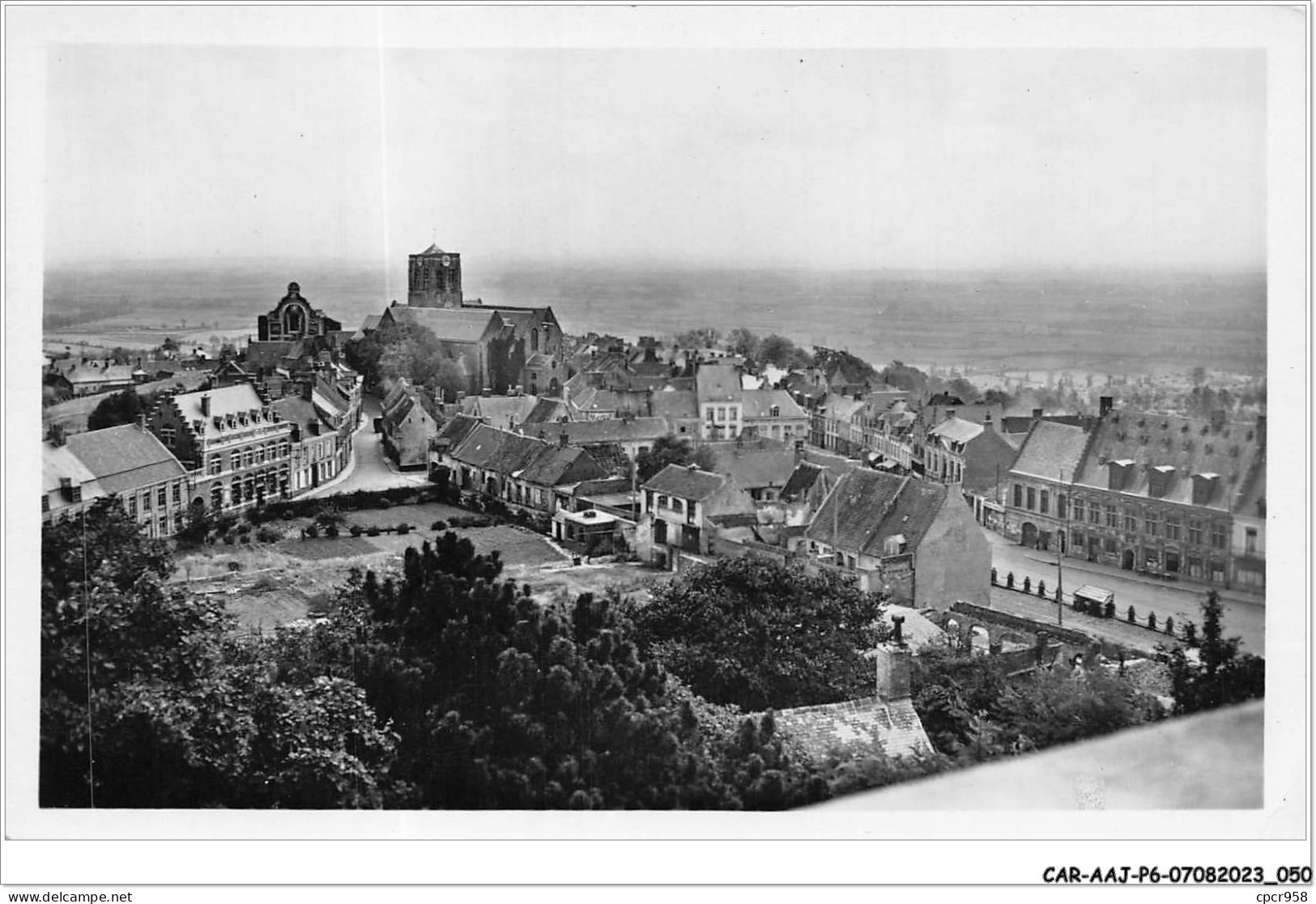 CAR-AAJP6-59-0493 - MONT CASSEL - Panorama - Vue Du Sommet Du Mont Vers Dunkerque Et Le Littoral - Cassel