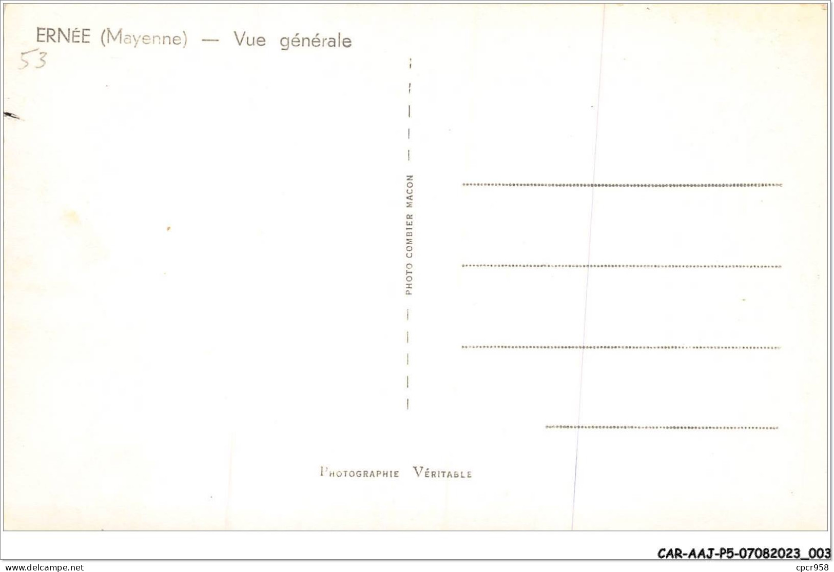 CAR-AAJP5-53-0377 - ERNEE - Vue Générale - Ernee