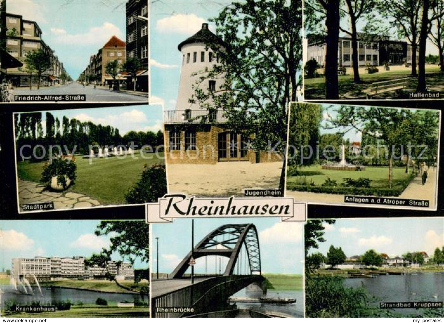 73673248 Rheinhausen Duisburg Strassenpartien Stadtpark Jugendheim Hallenbad Kra - Duisburg