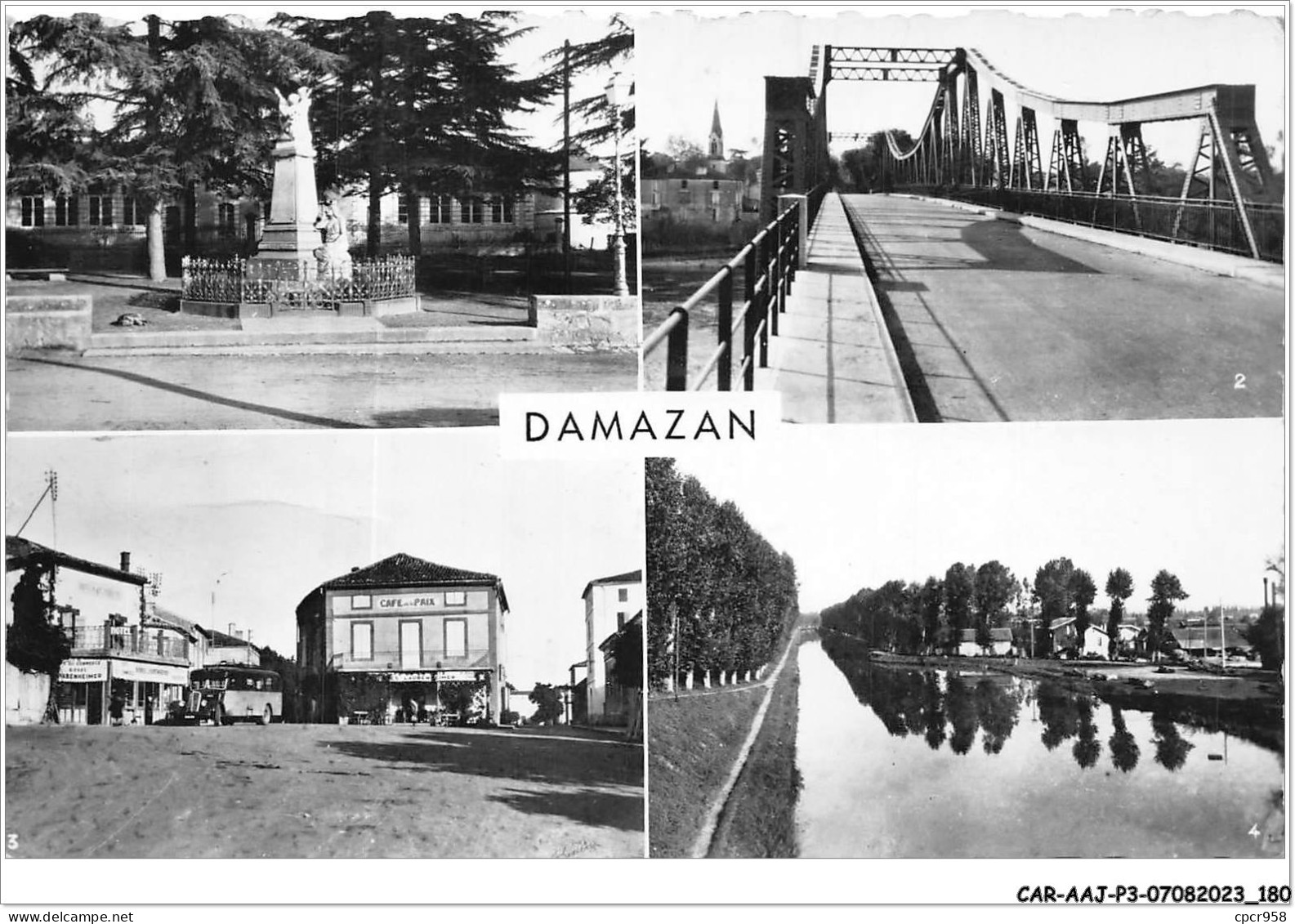 CAR-AAJP3-47-0269 - DAMAZAN - Multi-vues - Monument Aux Mort, Le Pont De Saint-Léger - Damazan