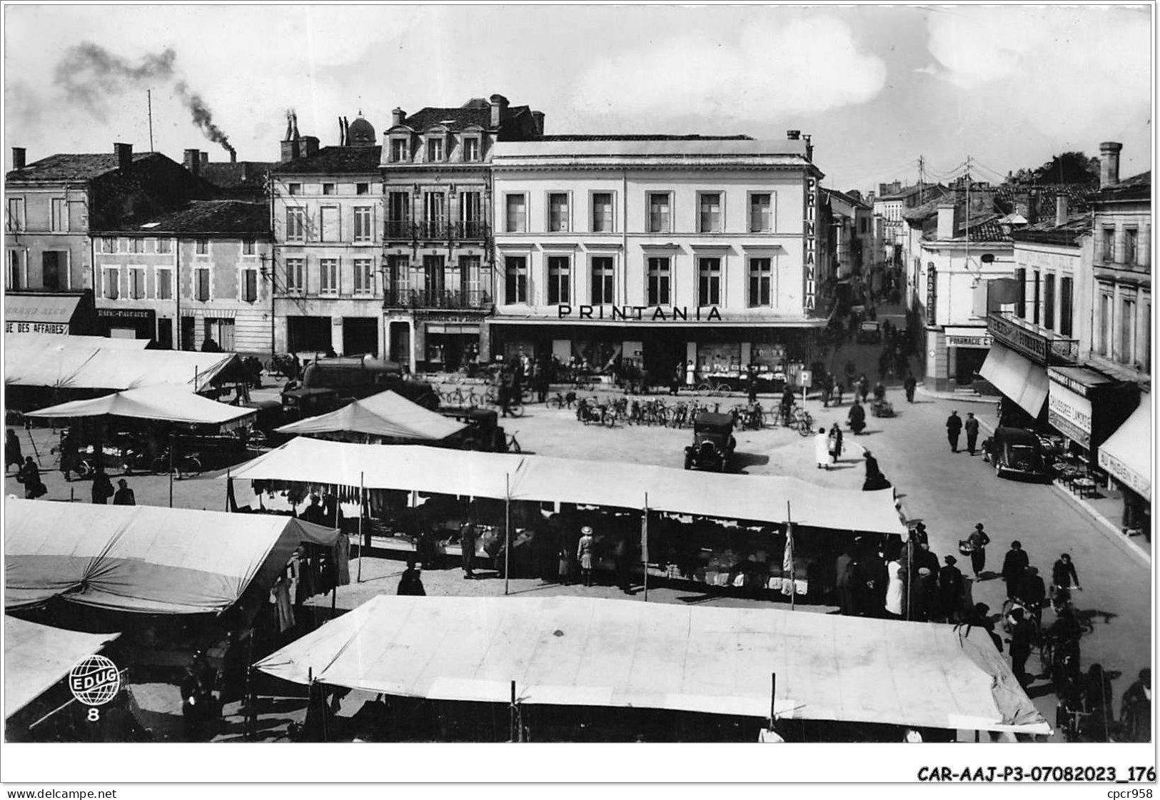 CAR-AAJP3-47-0267 - MARMANDE - Place Georges Clemenceau - Le Magasin Printania - Marmande