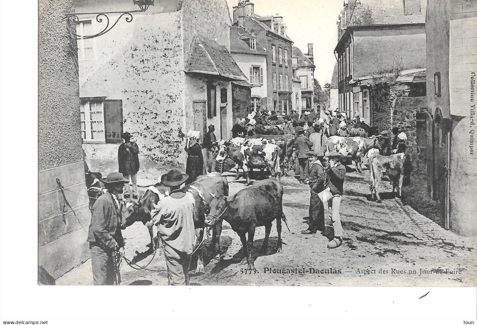 Plougastel-Daoulas - Aspect Des Rues Un Jour De Foire - Plougastel-Daoulas