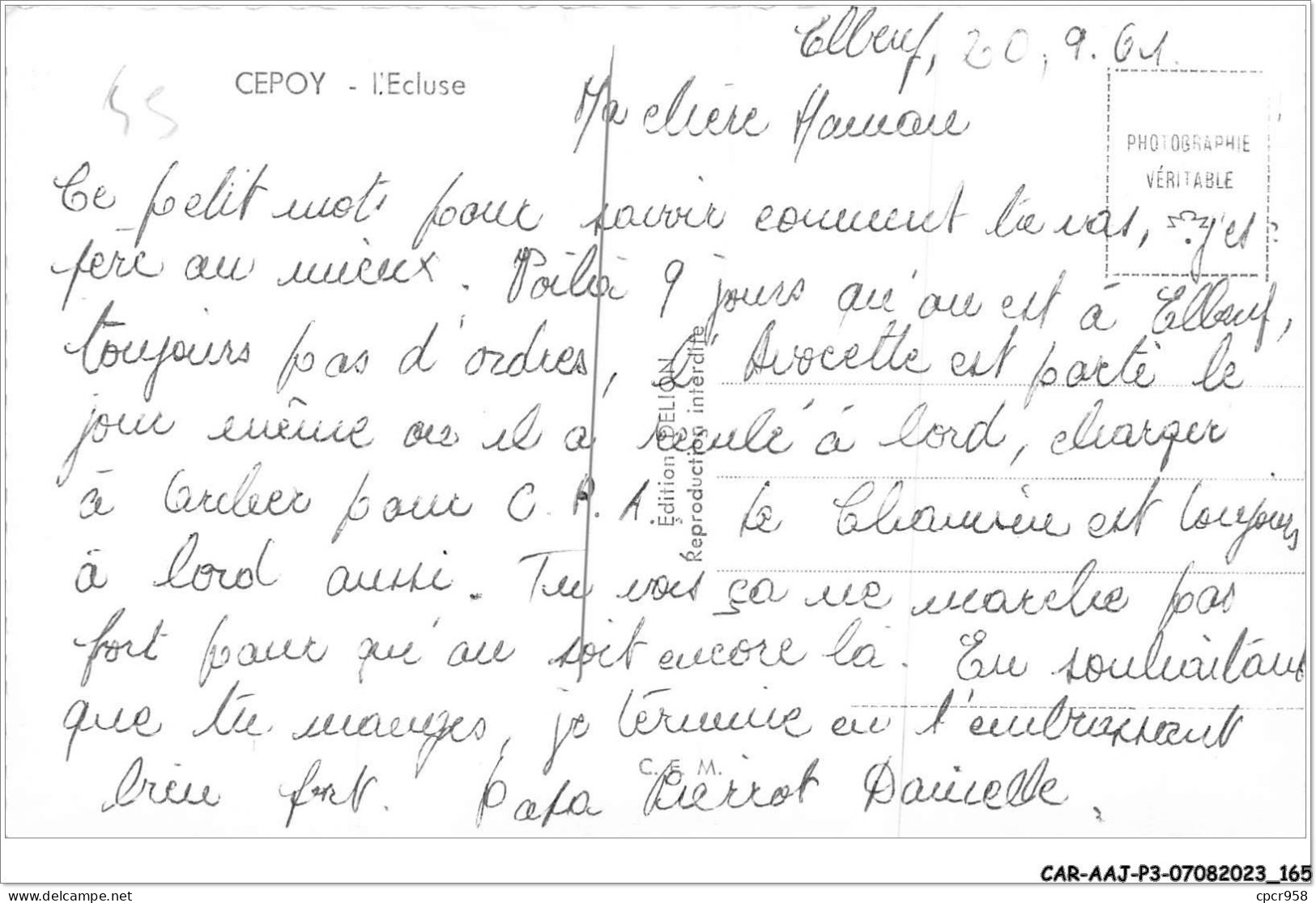 CAR-AAJP3-45-0261 - CEPOY - L'ecluse - Péniche, Café, Hôtel - Other & Unclassified
