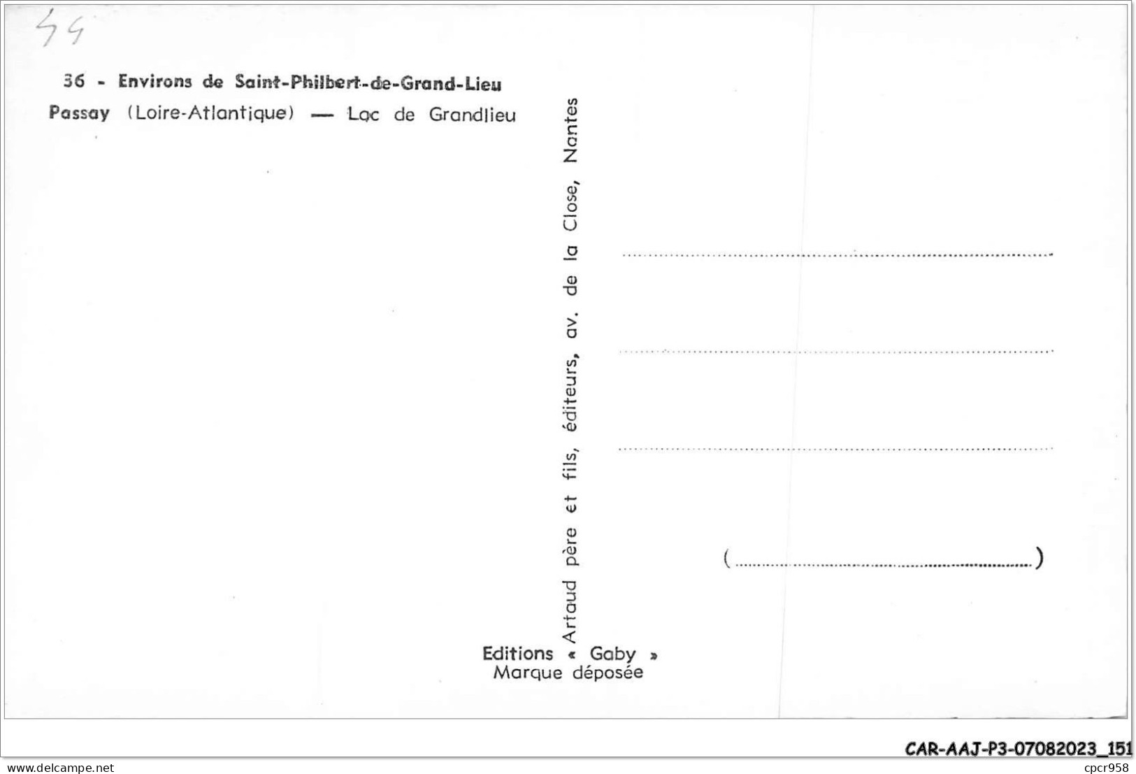 CAR-AAJP3-44-0254 - PASSAY - Environs De Saint-Philbert-de-Grand-Lieu - Lac De Grandlieu - Saint-Philbert-de-Grand-Lieu