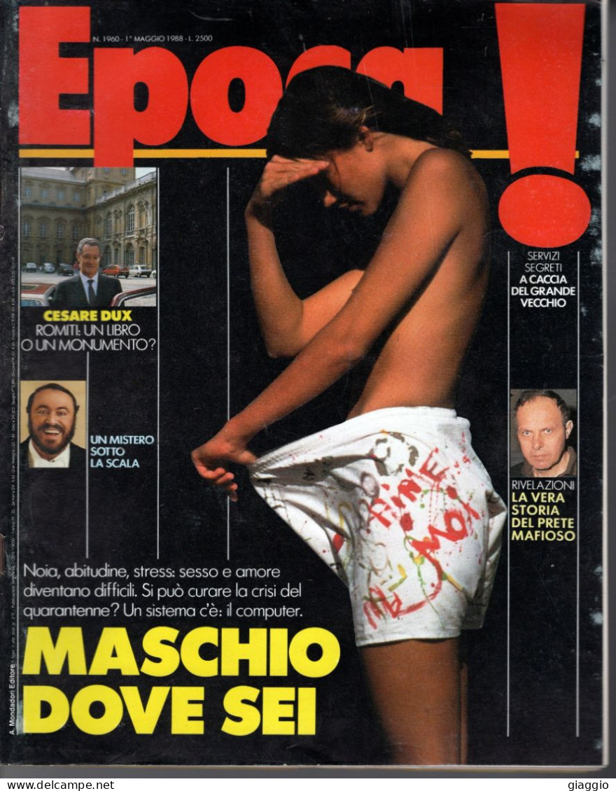 °°° RIVISTA EPOCA N° 1960 DEL 1 MAGGIO 1988 °°° - Andere & Zonder Classificatie