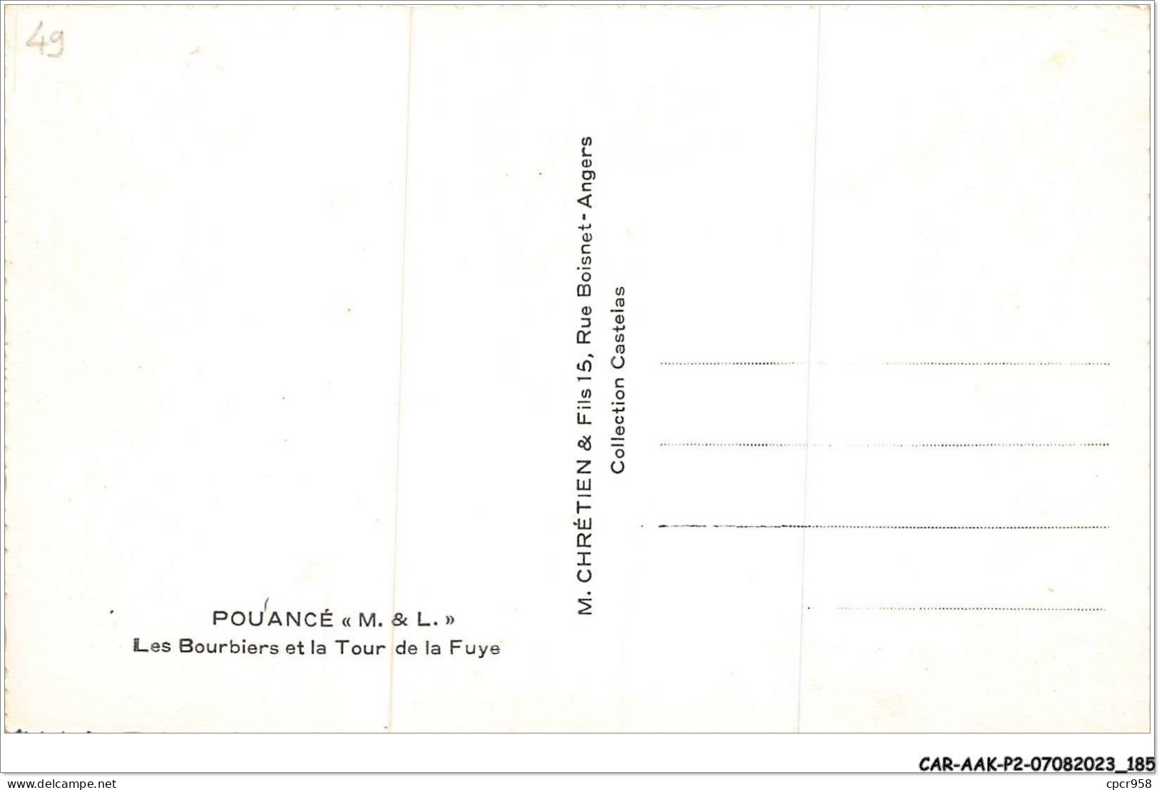 CAR-AAKP2-49-0236 - POUANCE - Les Bourbiers Et La Tour De La Fuye - Sonstige & Ohne Zuordnung