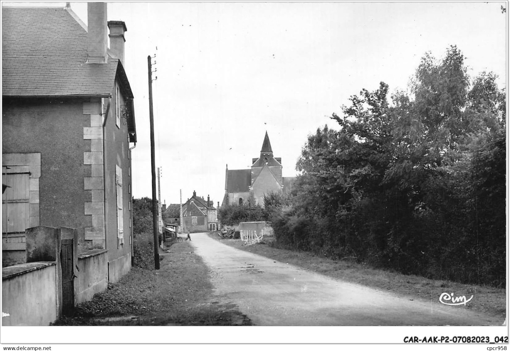 CAR-AAKP2-18-0165 - ST-ROCH - L'église - Ecole Des Filles Et Route D'Ineuil - Andere & Zonder Classificatie