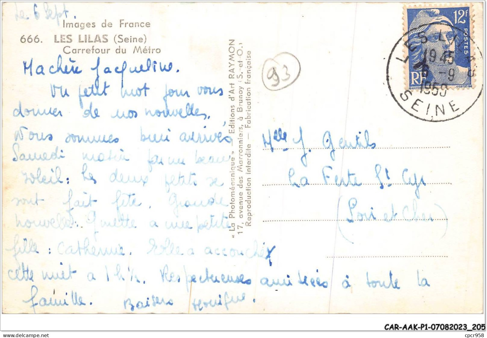 CAR-AAKP1-93-0103 - LES LILAS - Carrefour Du Métro - Les Lilas