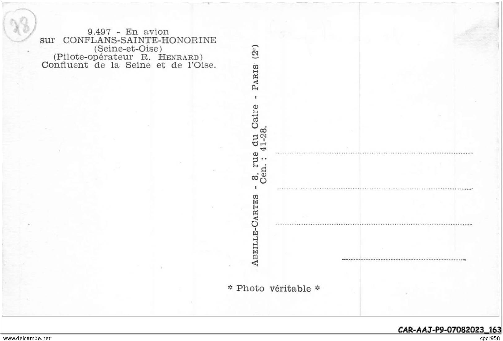 CAR-AAJP9-78-0866 - CONFLANS-SAINTE-HONORINE - Confluent De La Seine Et De L'Oise - Other & Unclassified