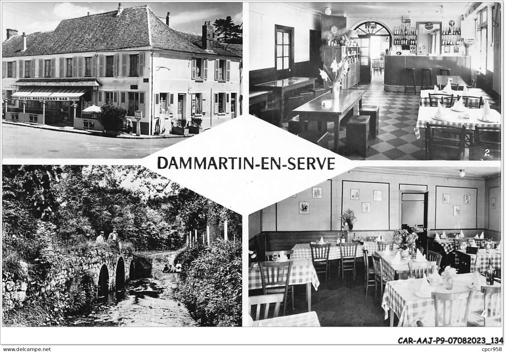 CAR-AAJP9-78-0852 - DAMMARTIN-EN-SERVE - Hôtel-restaurant De L'étoile, Le Bar Â - Multi-vues - Other & Unclassified