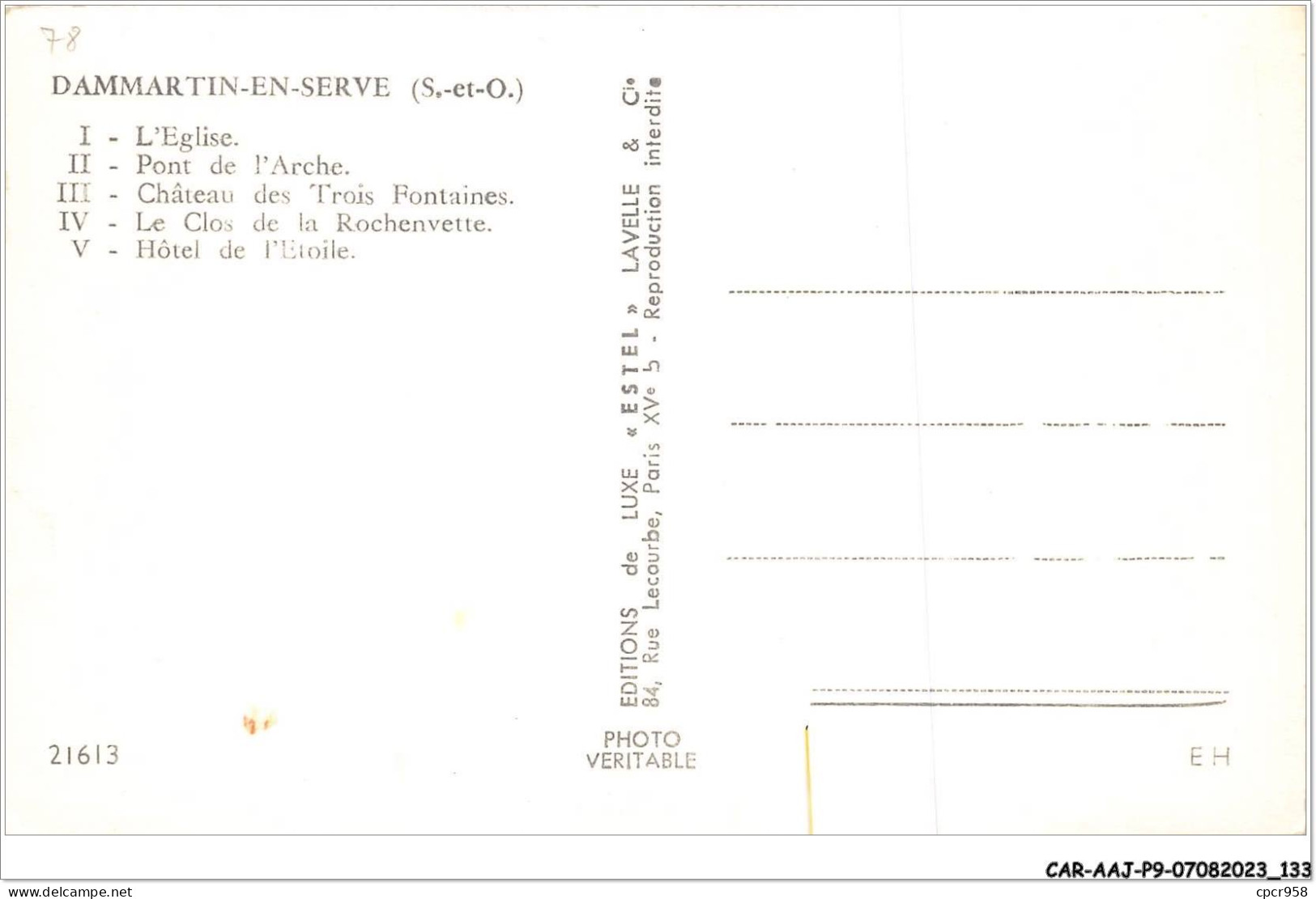 CAR-AAJP9-78-0851 - DAMMARTIN-EN-SERVE - L'église, Pont De L'Arche Â - Multi-vues - Other & Unclassified