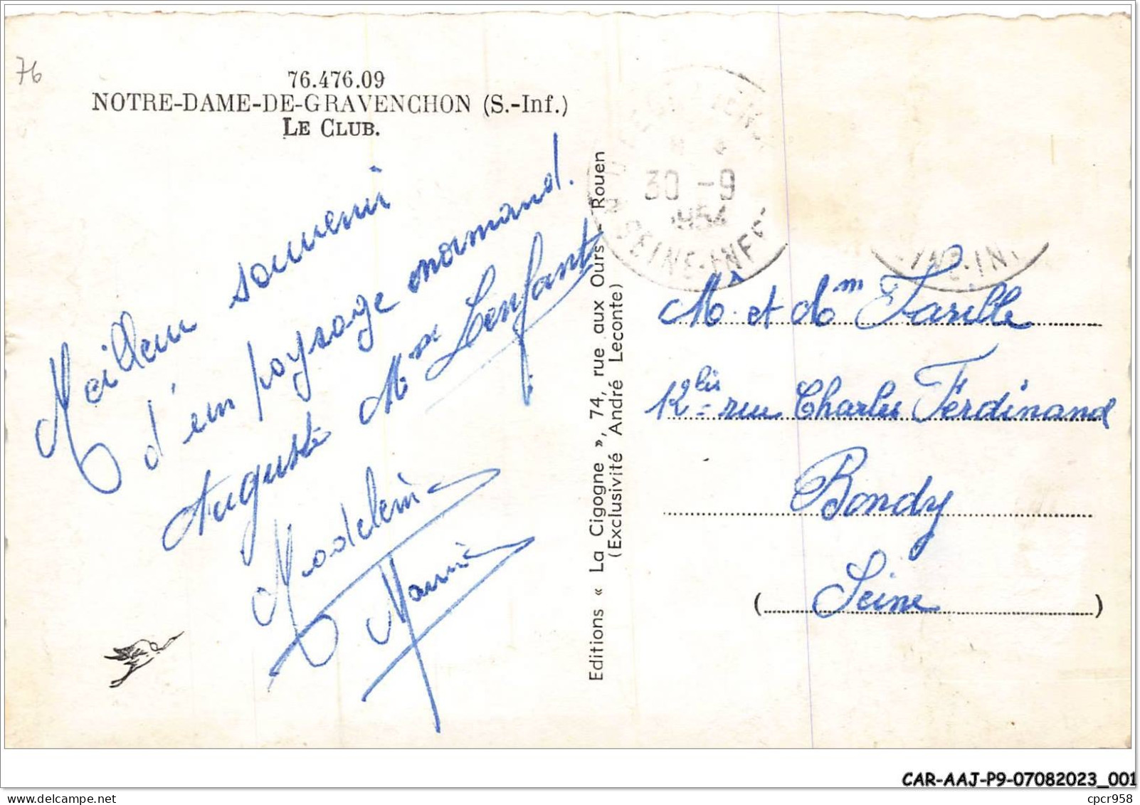 CAR-AAJP9-76-0785 - NOTRE-DAME-DE-GRANVENCHON - Le Club - Altri & Non Classificati