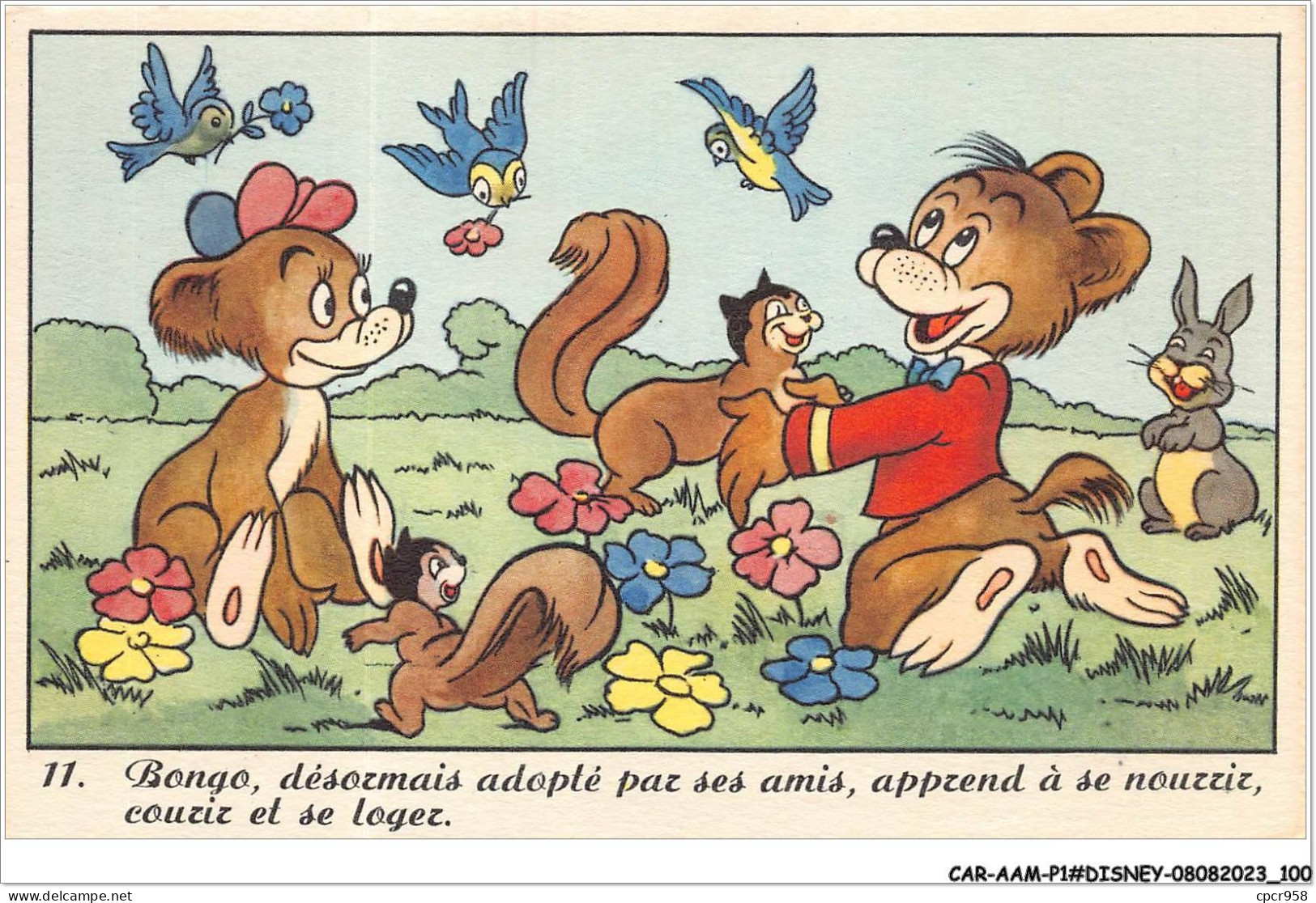 CAR-AAMP1-DISNEY-0051 - Bongo Desormais Adopte Par Ses Amis Apprend A Se Nourrir Courir Et Se Loger - N°11 - Disneyland