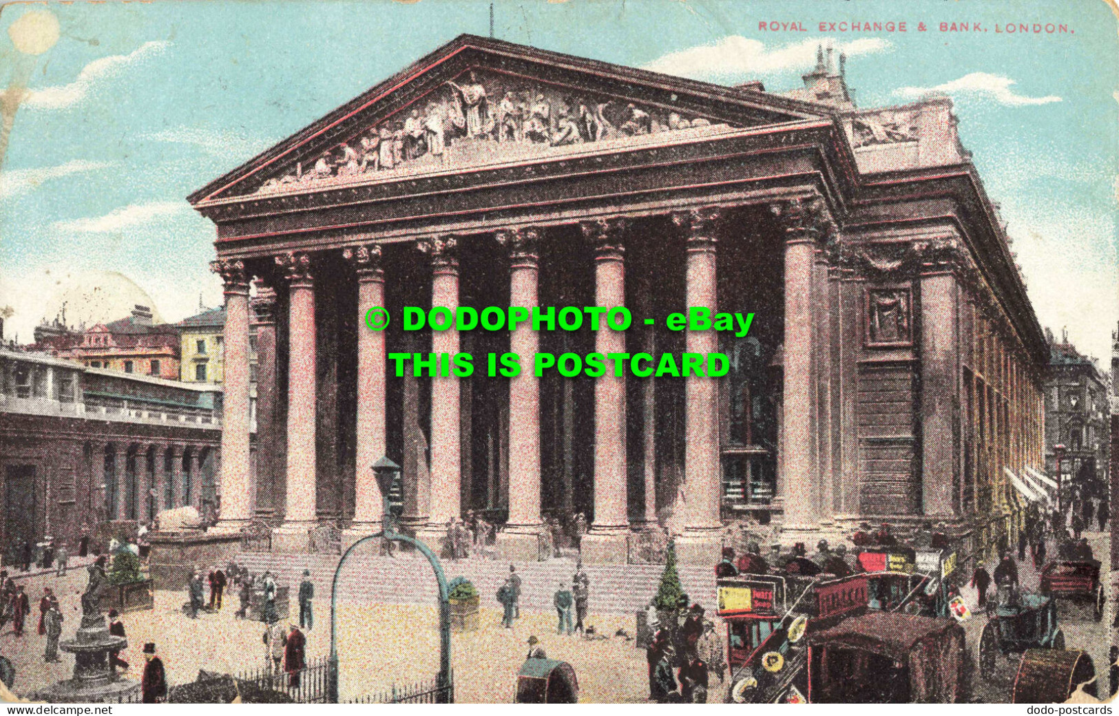 R562144 London. Royal Exchange And Bank. 1911 - Sonstige & Ohne Zuordnung