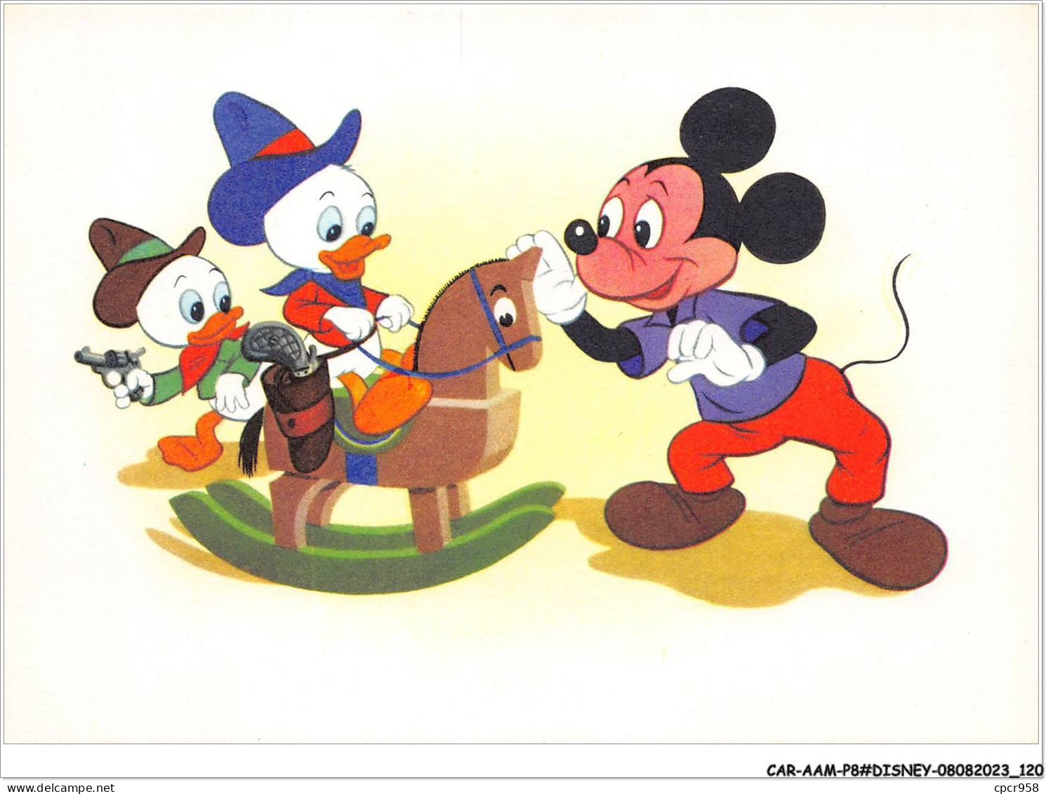 CAR-AAMP8-DISNEY-0711 - Mickey Et Les Neveux De Donald Jouant Au Cowboy - Disneyland