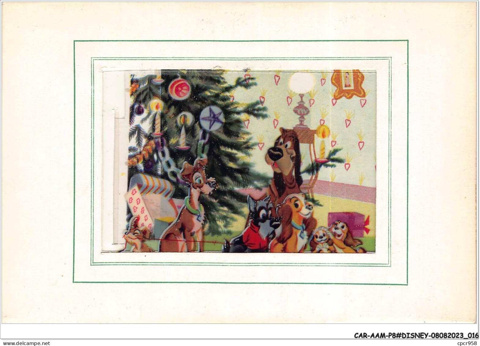 CAR-AAMP8-DISNEY-0660 - Belle Et Le Clochard Pres D'un Sapin - Disneyland