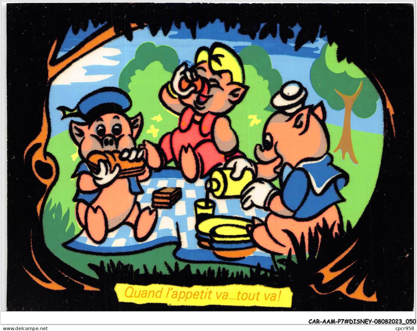 CAR-AAMP7-DISNEY-0636 - Les Trois Petits Cochons - Quand L'appetit Va Tout Va - Disneyland