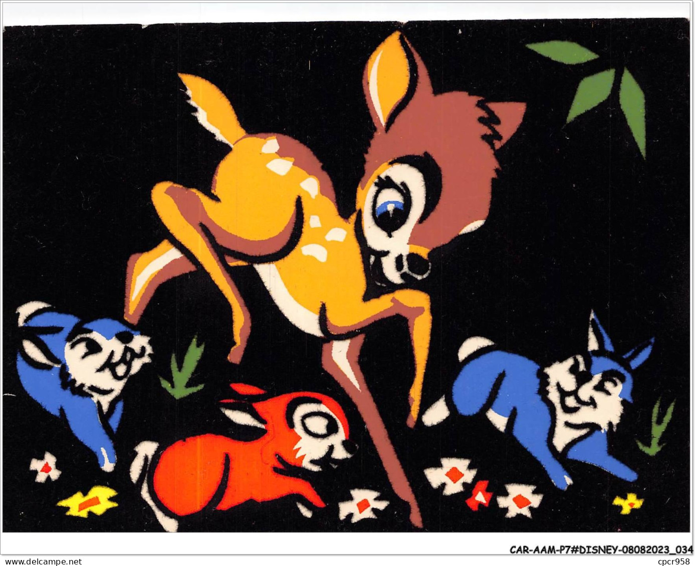 CAR-AAMP7-DISNEY-0628 - Bambi Au Milieu De Lapins - Disneyland