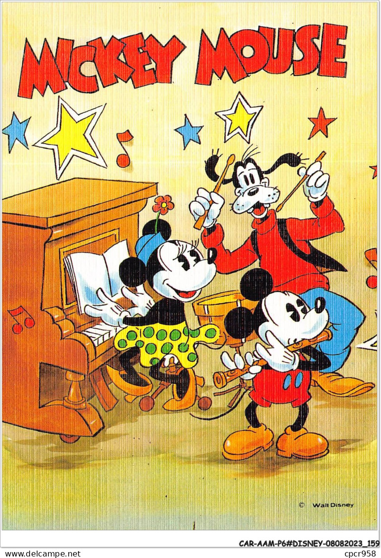 CAR-AAMP6-DISNEY-0584 - Mickey, Minnie Et Dingo Jouant De La Musique - Mickey Mouse - WD 5/28 - Disneyland