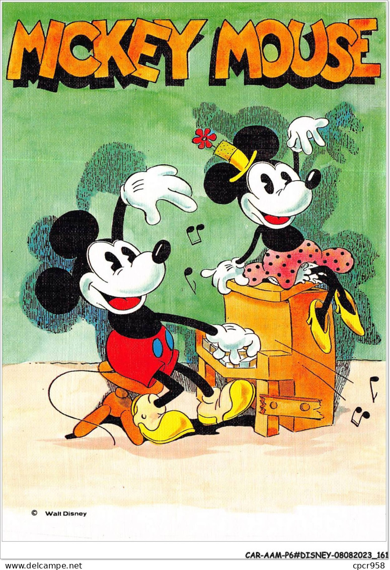 CAR-AAMP6-DISNEY-0585 - Mickey Joue Au Piano Pour Minnie - Mickey Mouse - WD 5/25 - Disneyland