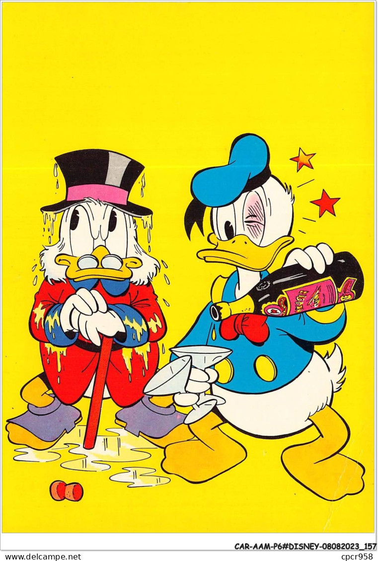 CAR-AAMP6-DISNEY-0583 - Donald Et Picsou Buvant Du Champagne - Disneyland