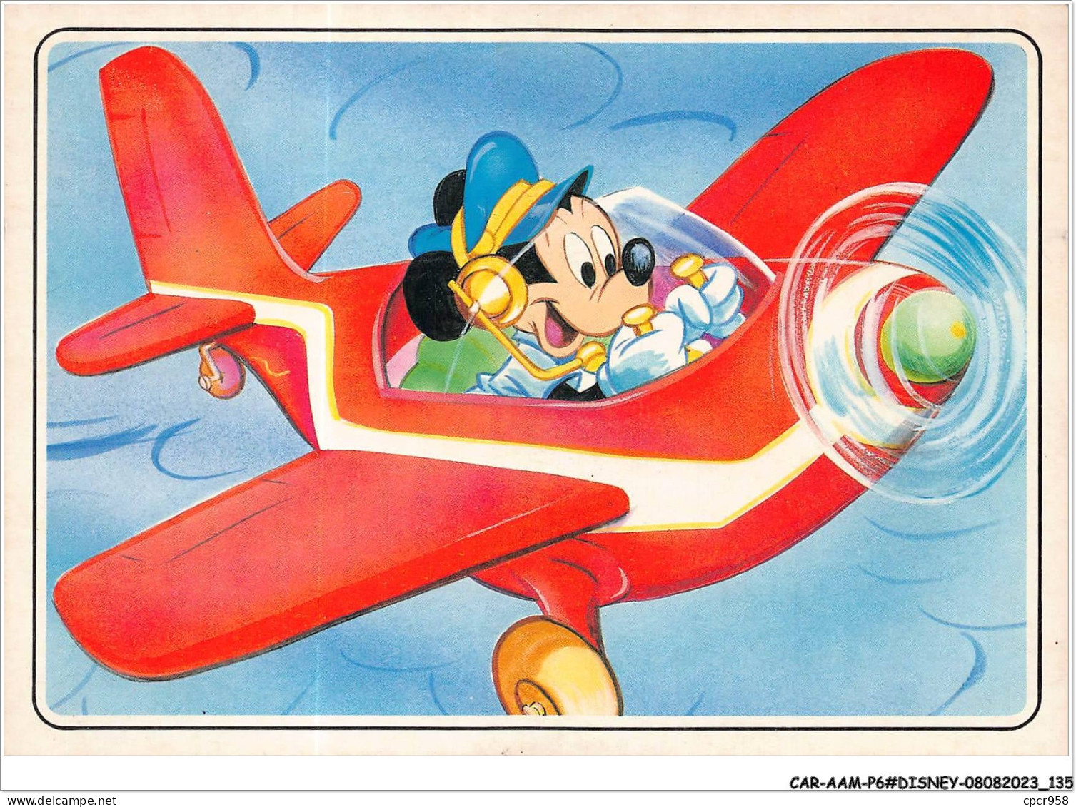 CAR-AAMP6-DISNEY-0572 - Mickey Pilotant Un Avion - D-650 - Disneyland