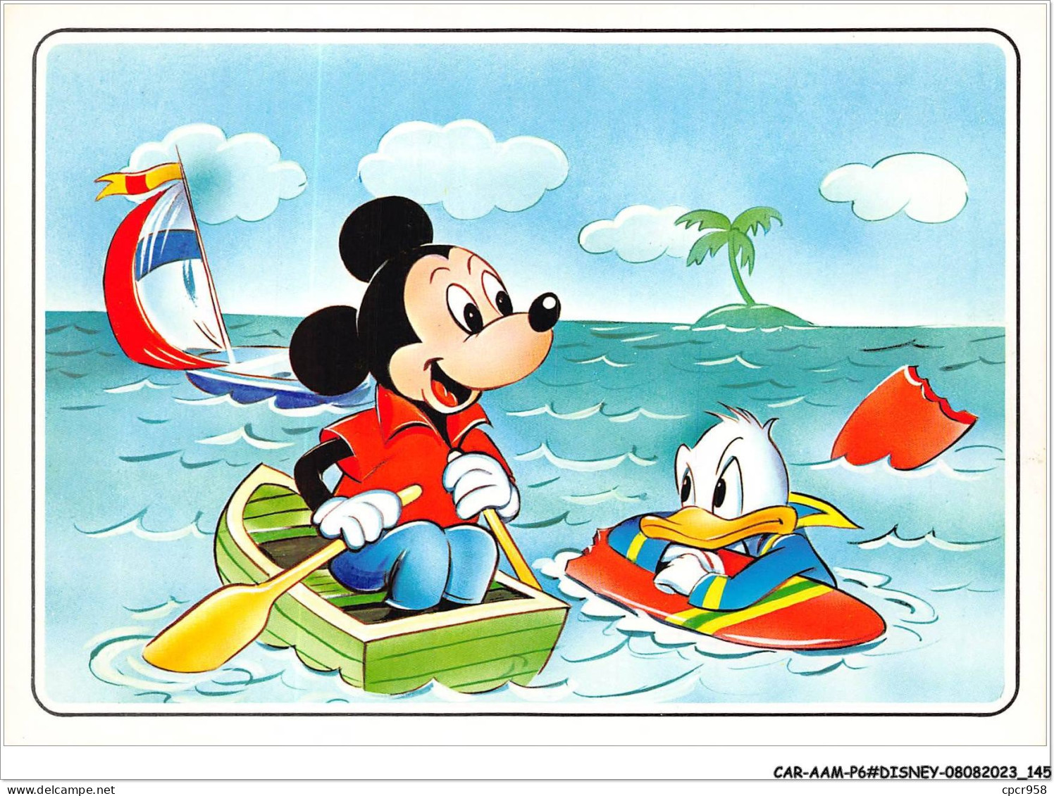 CAR-AAMP6-DISNEY-0577 - Mickey Et Donald En Mer - Le Sport Par Walt-Disney - Disneyland