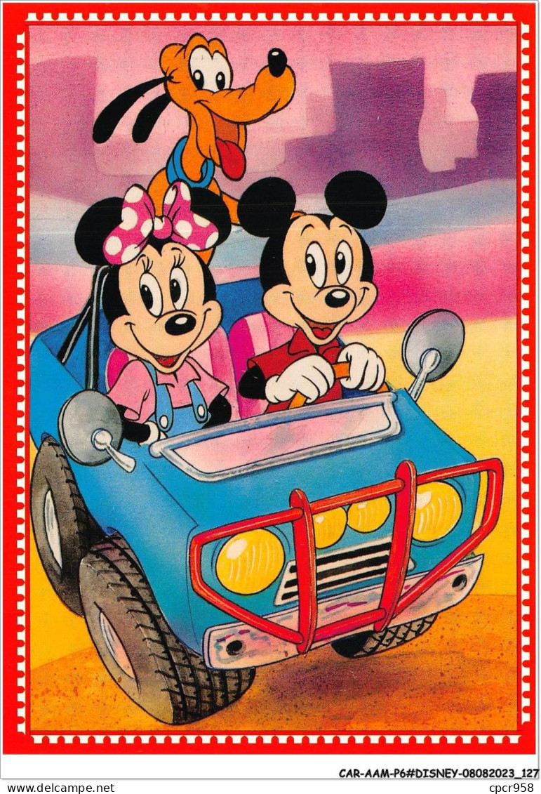 CAR-AAMP6-DISNEY-0568 - Mickey, Minnie Et Pluto En Promenade En Voiture - Disneyland