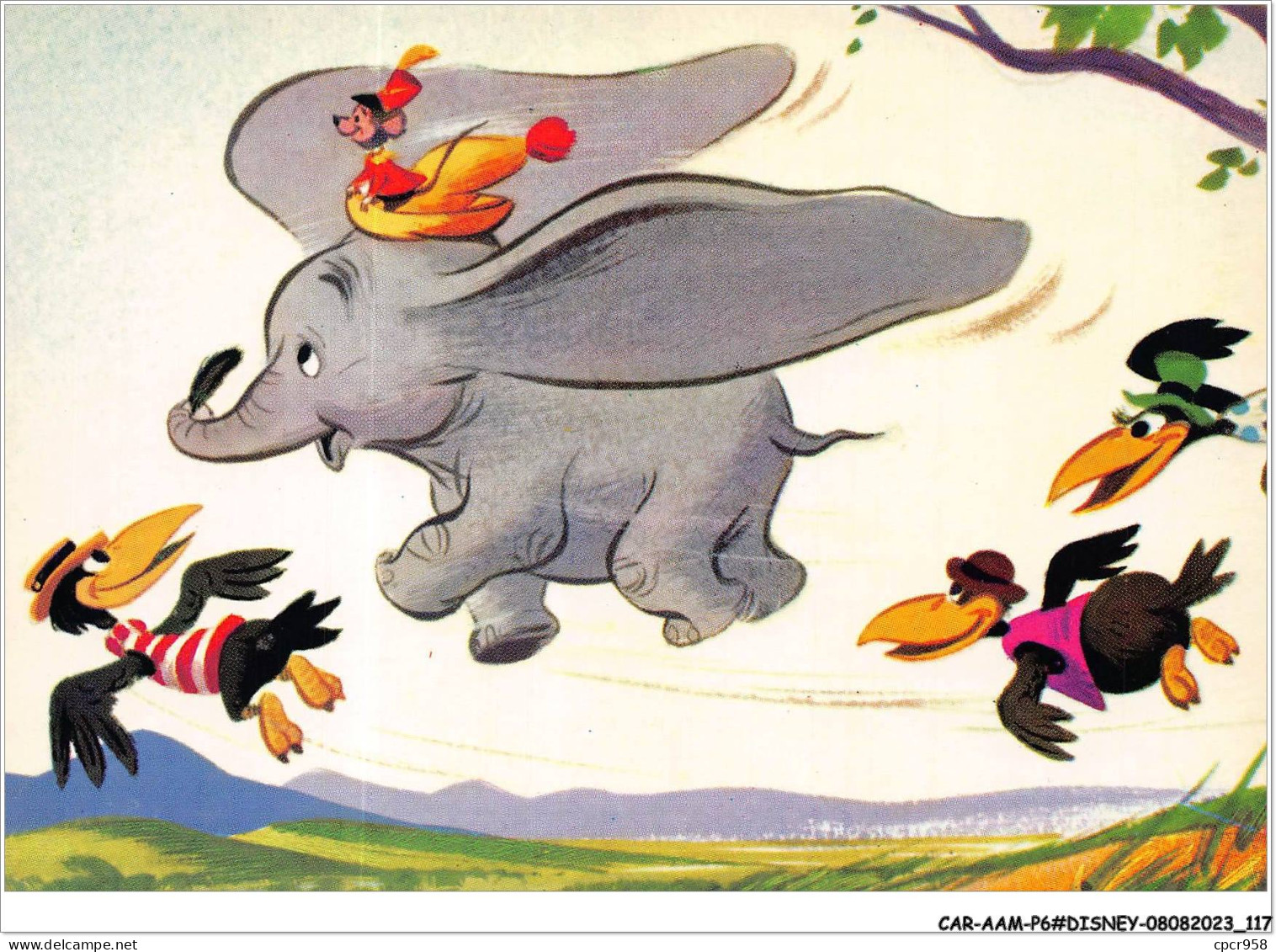 CAR-AAMP6-DISNEY-0563 - Dumbo - L'elephant Aux Grande Oreilles Et Ses Amis Les Corbeaux - Disneyland
