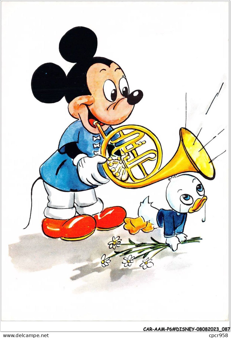 CAR-AAMP6-DISNEY-0548 - Mickey Joue La Trompette Accompagné D'un Neveux De Donald - Disneyland