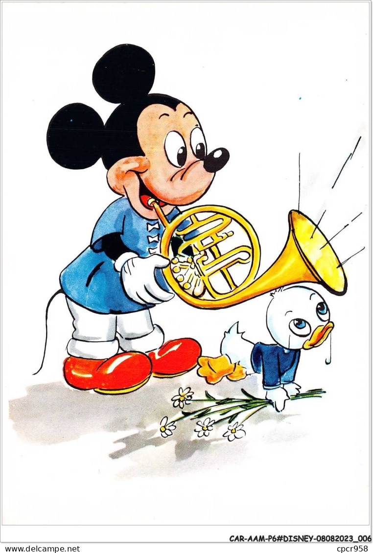 CAR-AAMP6-DISNEY-0507 - Mickey Joue De La Trompette Avec Le Neveu De Donald - Disneyland