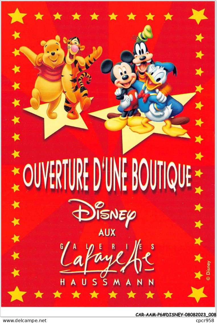 CAR-AAMP6-DISNEY-0508 - Mickey Et Winnie - Ouverture D'une Boutique - Disneyland