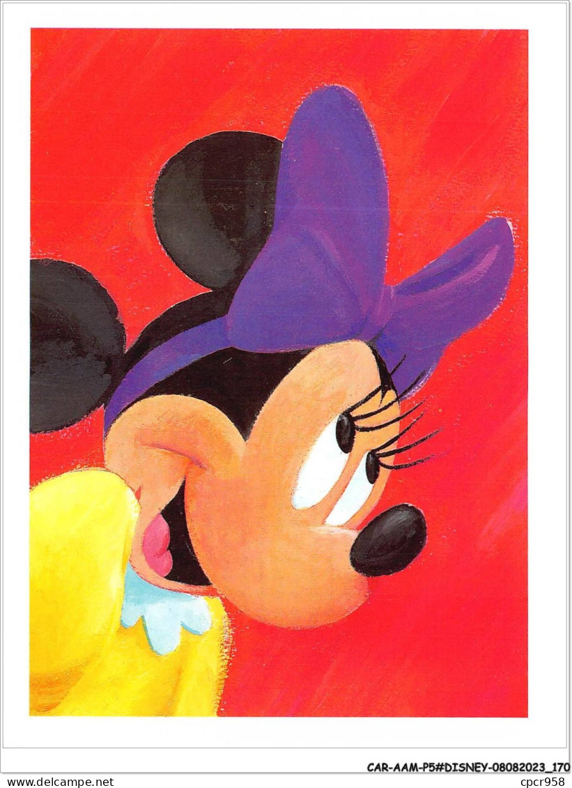 CAR-AAMP5-DISNEY-0493 - Painted Minnie Illustration Bye Kim Raymond Frsa - Disneyland