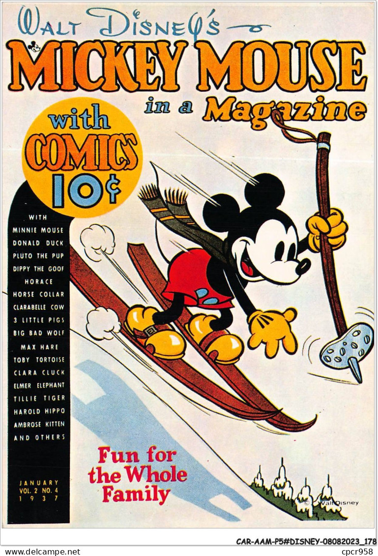 CAR-AAMP5-DISNEY-0497 - Mickey Mouse In A Magazine - Edition Nugeron - Disneyland